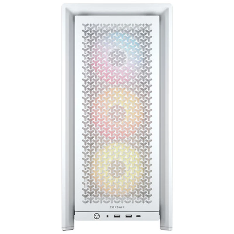 Tour d'ordinateur mi-hauteur ATX 4000D ARGB Frame de Corsair - Blanc
