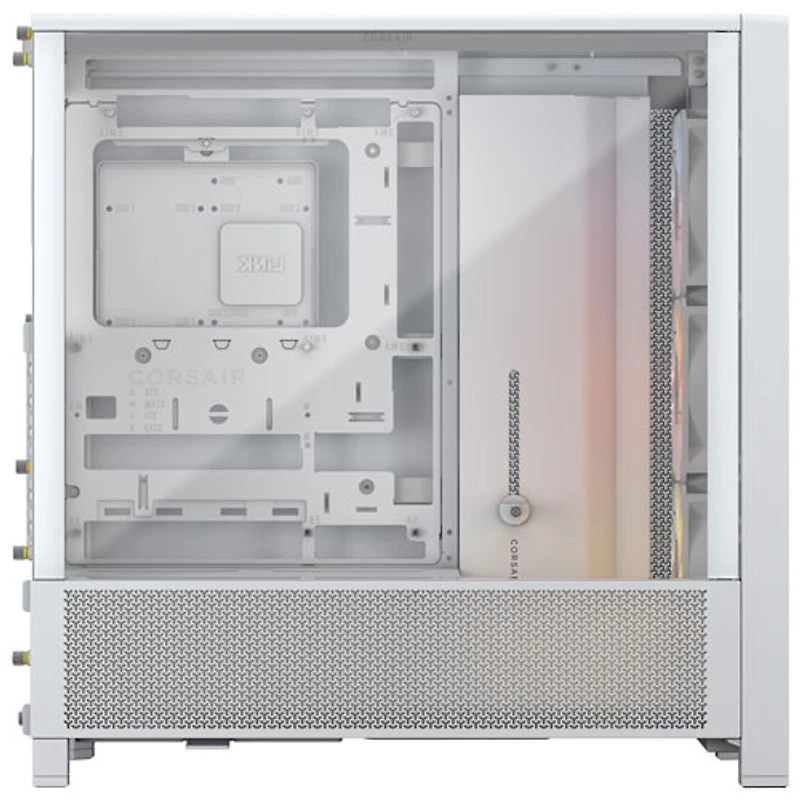 Tour d'ordinateur mi-hauteur ATX 4000D ARGB Frame de Corsair - Blanc