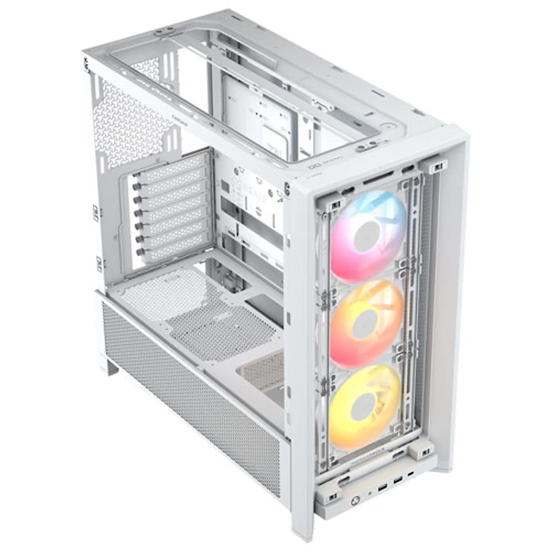 Tour d'ordinateur mi-hauteur ATX 4000D ARGB Frame de Corsair - Blanc