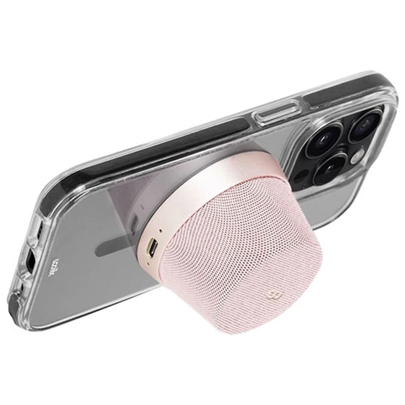 LOGiiX Blue Piston Mini Mag Wireless Bluetooth Speaker - Baby Pink