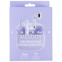 Écouteurs boutons 100 % sans fil Vibrance Melody de LOGiiX - Lavande