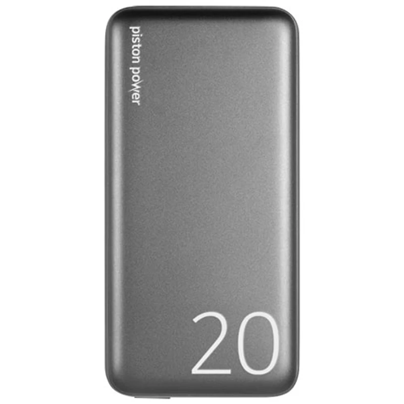 Chargeur portable PD USB-C PD de 20000 mAh Piston de LOGiiX - Gris graphite