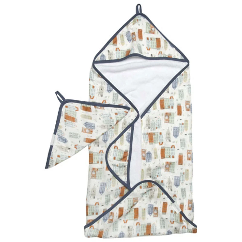 Ensemble avec serviette à capuchon Loulou Lollipop