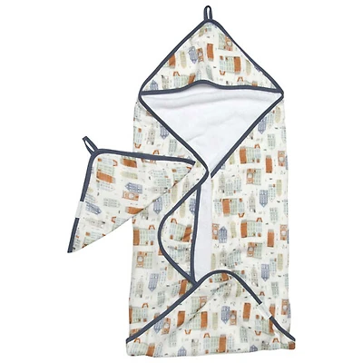 Ensemble avec serviette à capuchon Loulou Lollipop