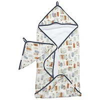 Ensemble avec serviette à capuchon Loulou Lollipop
