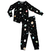 Loulou Lollipop Long Sleeve Pajama Set (3 Years) - Planets