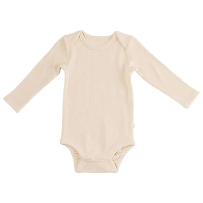 Loulou Lollipop Waffle Bodysuit (3-6 Months) - Coconut Milk