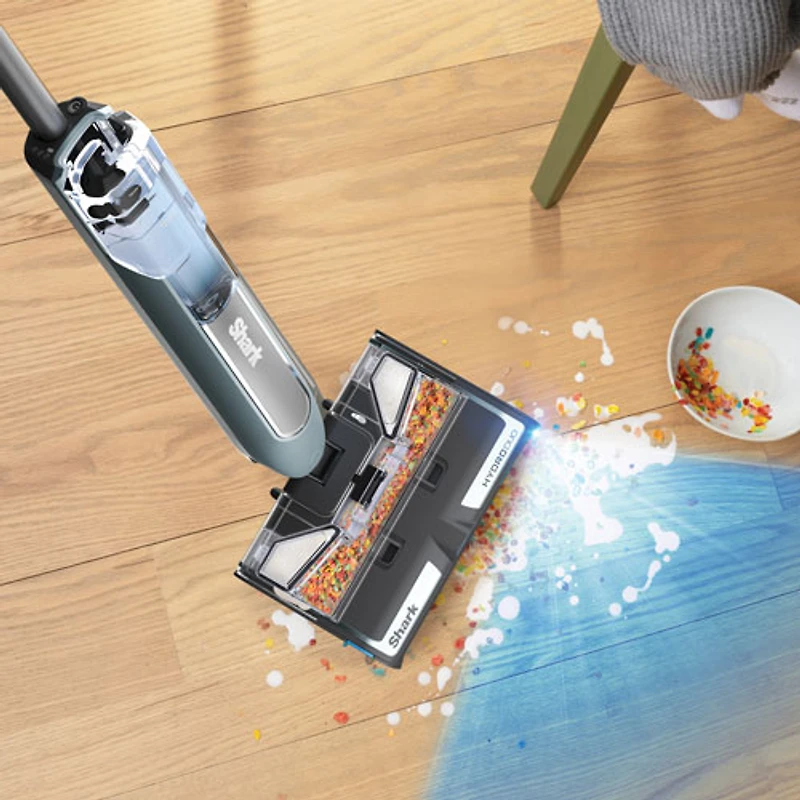 Aspirateur et vadrouille humide/sec sans fil pour planchers durs HydroDuo de Shark - Gris
