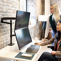 Ergotron LX 40" Full Motion Dual Monitor Stacking Arm & Tall Pole