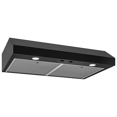 Hotte de dessous d'armoire de 30 po de Broan (GLA1303BL) - Noir