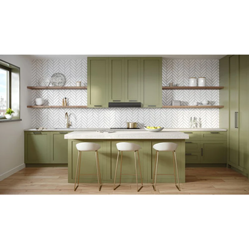 Hotte de dessous d'armoire de 30 po de Broan (MTR1303BLS) - Acier inoxydable noir