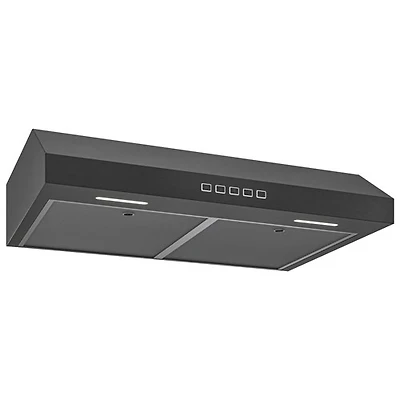 Hotte de dessous d'armoire de 30 po de Broan (GLA2303BLS) - Acier inoxydable noir