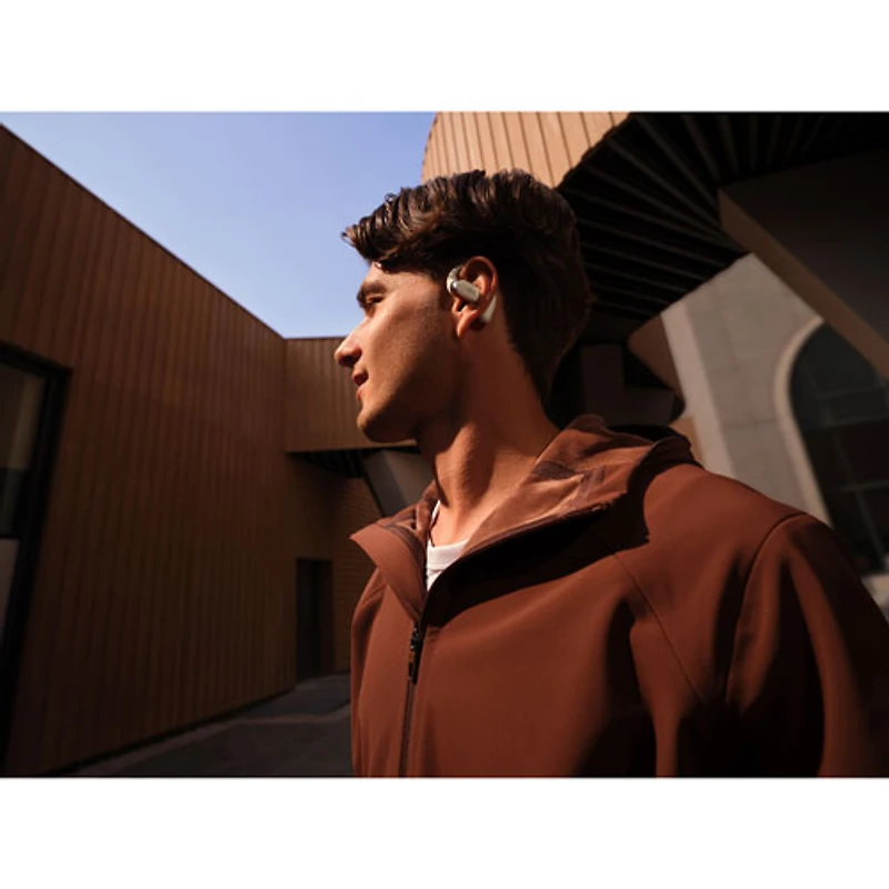 Écouteurs boutons 100 % sans fil OpenFit 2 de Shokz - Beige