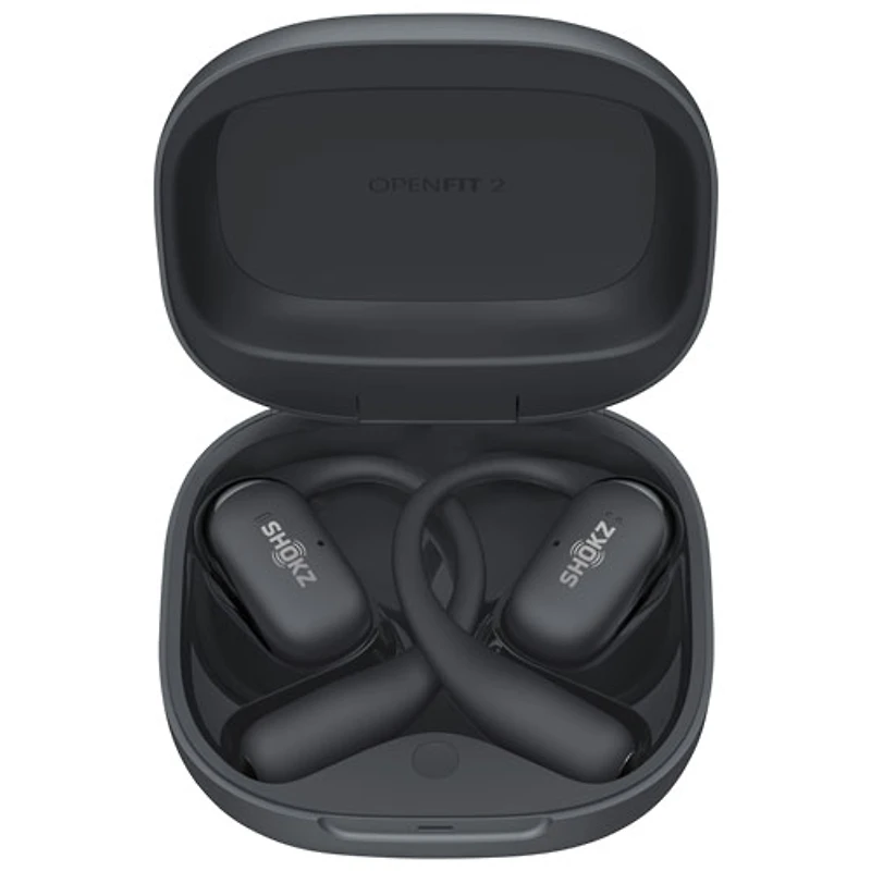Écouteurs ouverts 100 % sans fil OpenFit 2 de Shokz - Noir