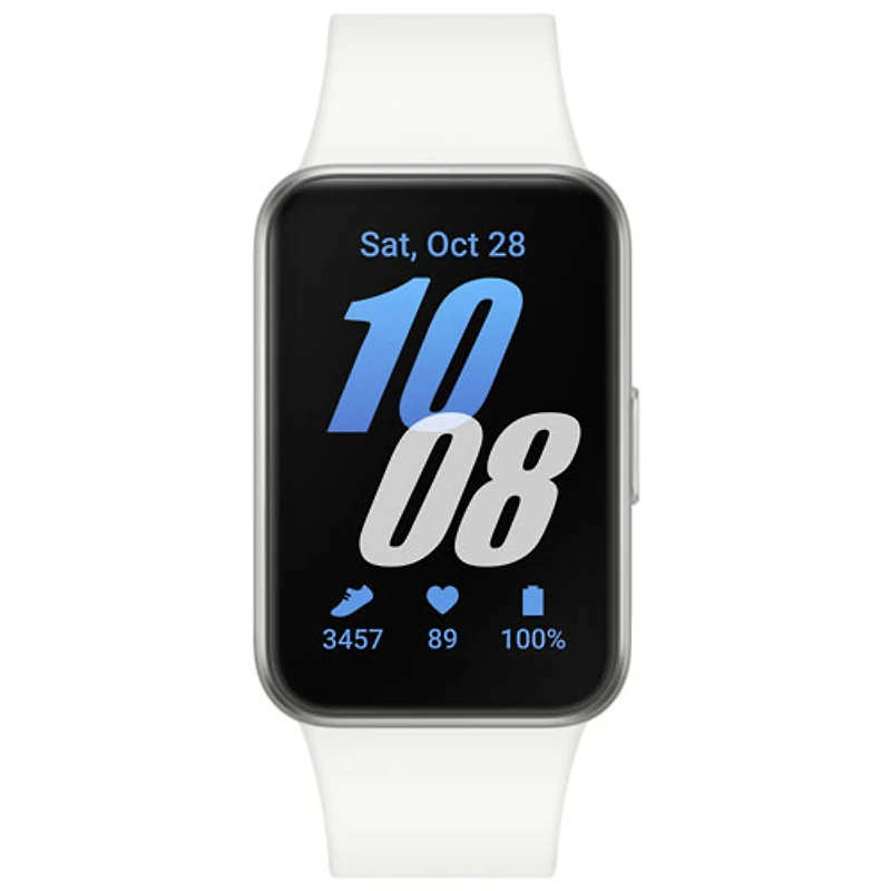 Moniteur d'activité Galaxy Fit3 de Samsung avec moniteur de fréquence cardiaque - Argenté