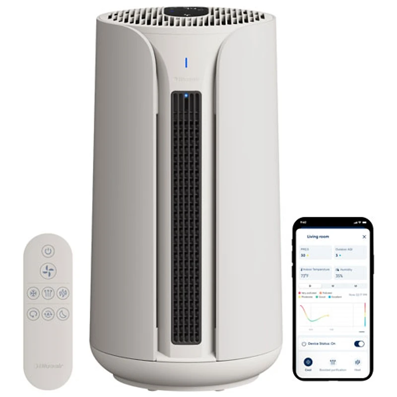 Purificateur d'air à filtre HEPA ComfortPure T10i de Blueair - Blanc/Gris