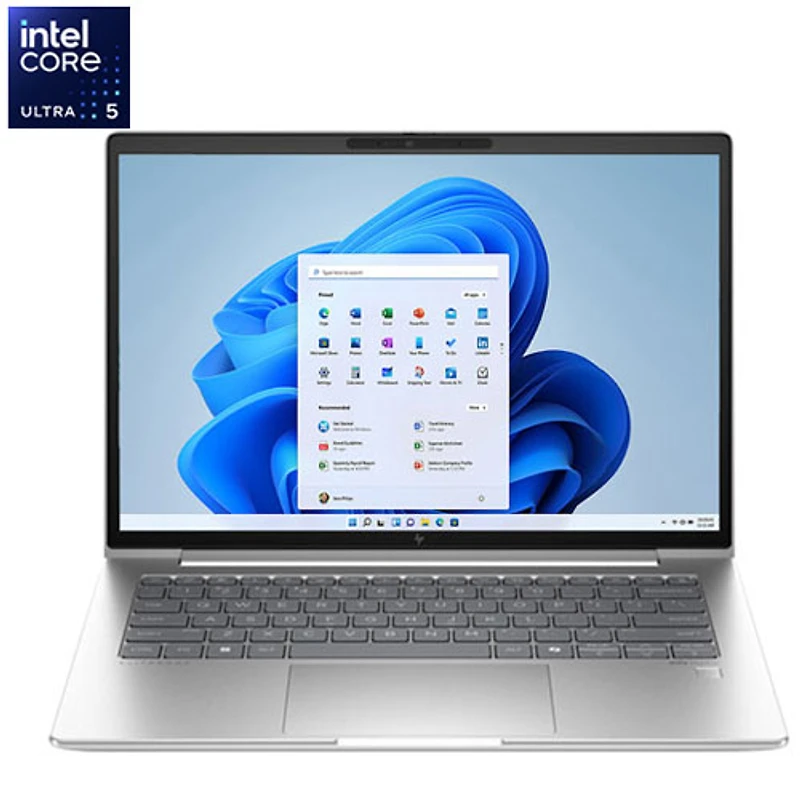 Portable professionnel EliteBook 640 G11 14 po de HP (Core Ultra 5 135U d'Intel/RAM 16 Go/SSD 512 Go/Win 11 Pro) - anglais