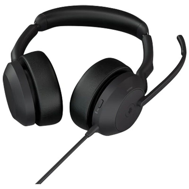 Jabra Evolve2 50 On-Ear Noise Cancelling Bluetooth Headphones - Black