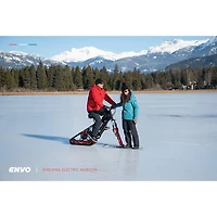 Vélo de neige électrique repliable Flex d'Envo (moteur 1500 W/autonomie maximale 15 km/vitesse maximale 20 km/h) - Noir