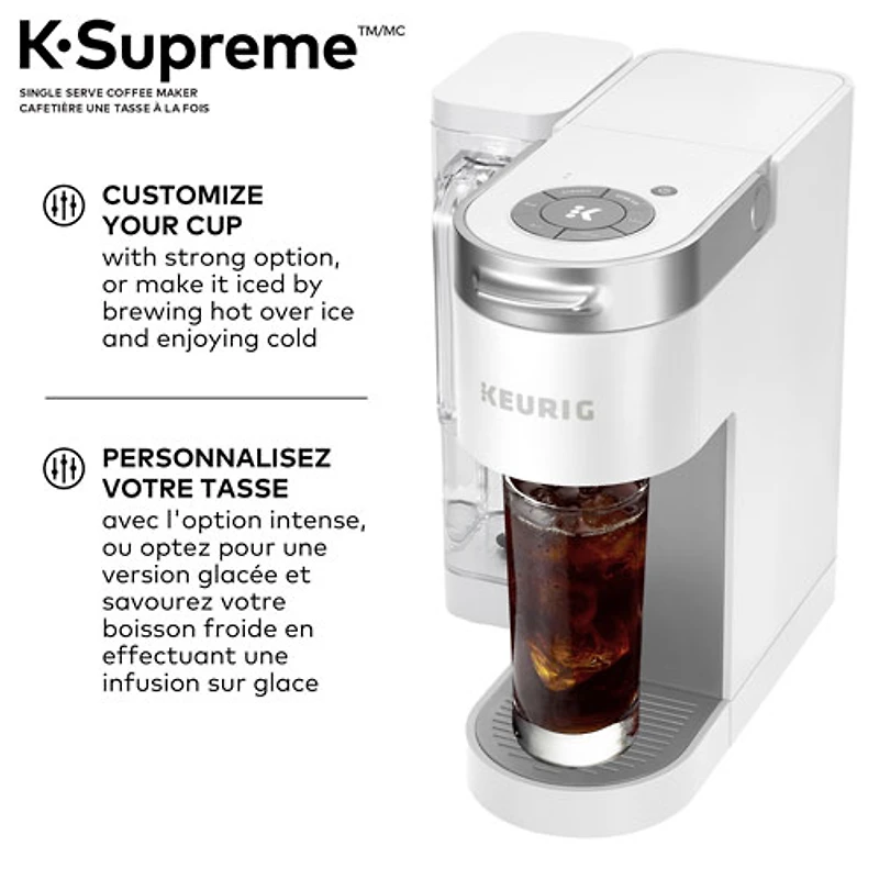 Cafetière pour une tasse K-Supreme de Keurig - Blanc