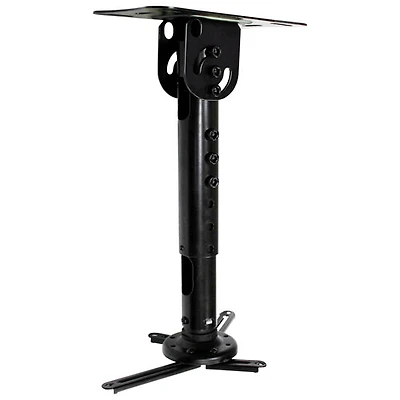 Support de projecteur au plafond P301 de Kanto pour plafonds inclinés - Noir