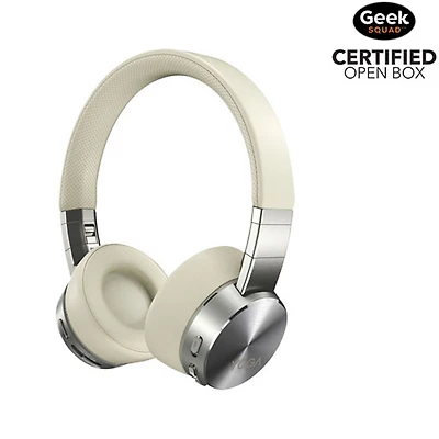 Open Box - Lenovo Yoga On-Ear Active Noise Cancelling Bluetooth Headphones - Mica