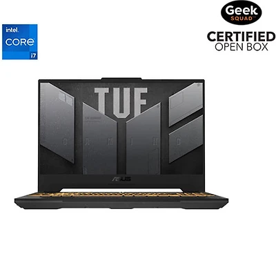 Boîte ouverte - Portable de jeu 15,6 po TUF d'ASUS - Gris méca (Core i7-13620H Intel/RAM 16 Go/SSD 1 To/GeForce RTX 4070)