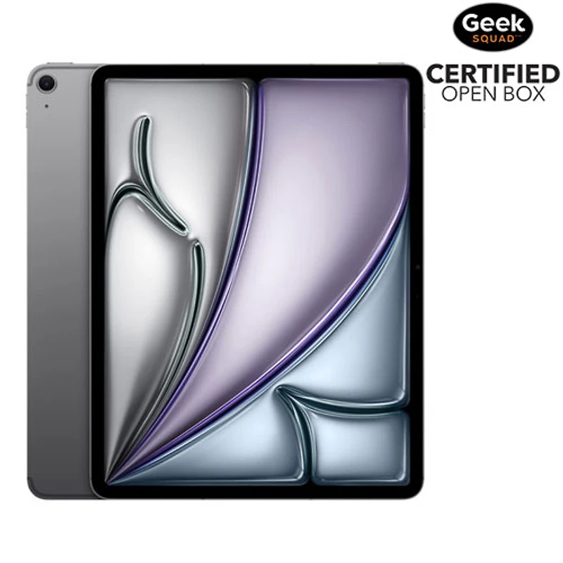 Boîte ouverte - iPad Air 13 po 128 Go d'Apple avec Wi-Fi et 5G (6e génération) - Gris cosmique