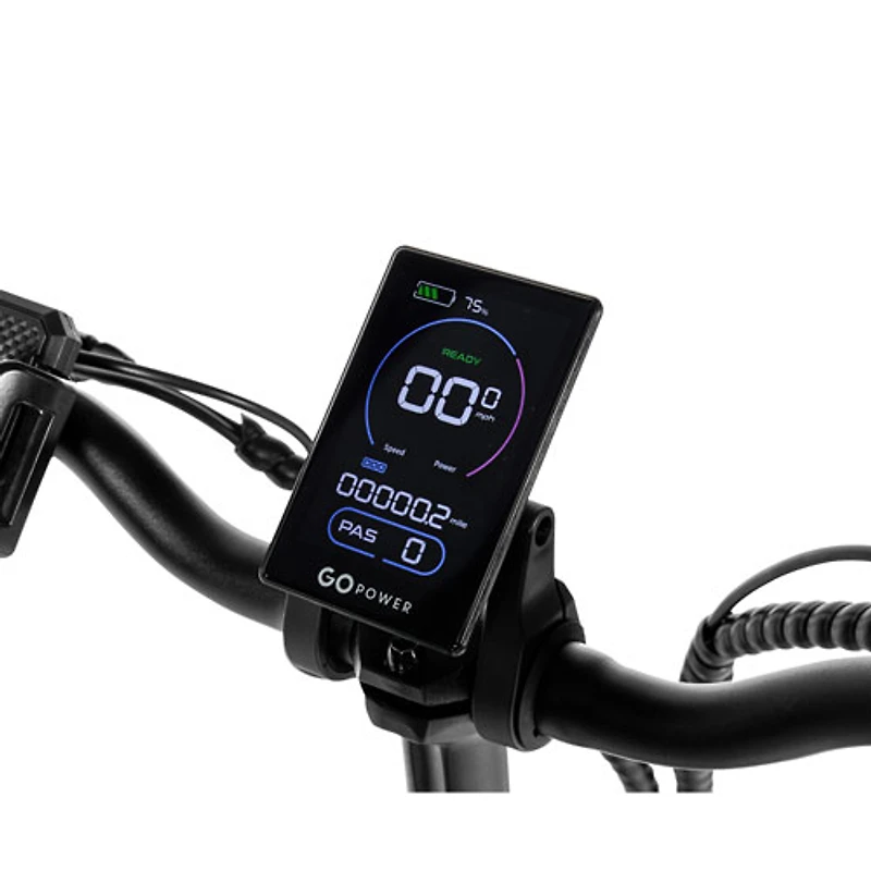 GoPowerBike GoPlus Step-Through Fat-Tire Electric Cruiser Bike (500W Motor/80km Range/32 km/h Top Speed)- Sand