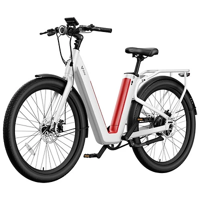 Vélo de ville électrique polyvalent à cadre bas C3 Pro de NIU (moteur 500 W/autonomie 145 km/vitesse maximale 45 km/h) - Blanc