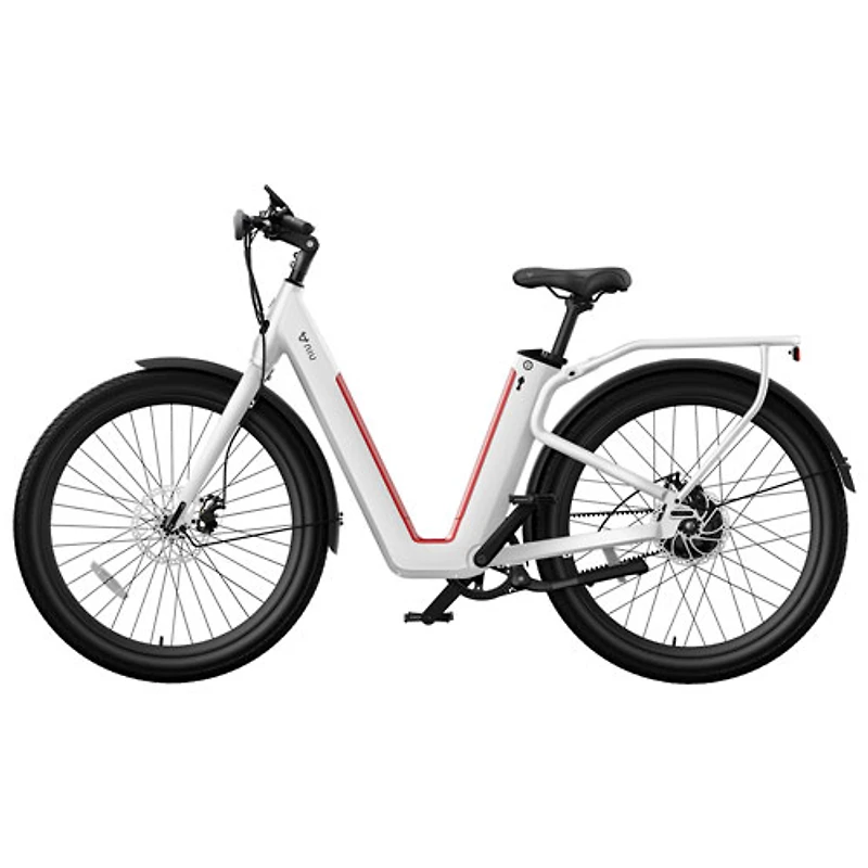 Vélo de ville électrique polyvalent à cadre bas C3 Pro de NIU (moteur 500 W/autonomie 145 km/vitesse maximale 45 km/h) - Blanc
