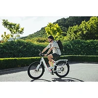 Vélo de ville électrique polyvalent à cadre bas C3 Pro de NIU (moteur 500 W/autonomie 145 km/vitesse maximale 45 km/h) - Blanc