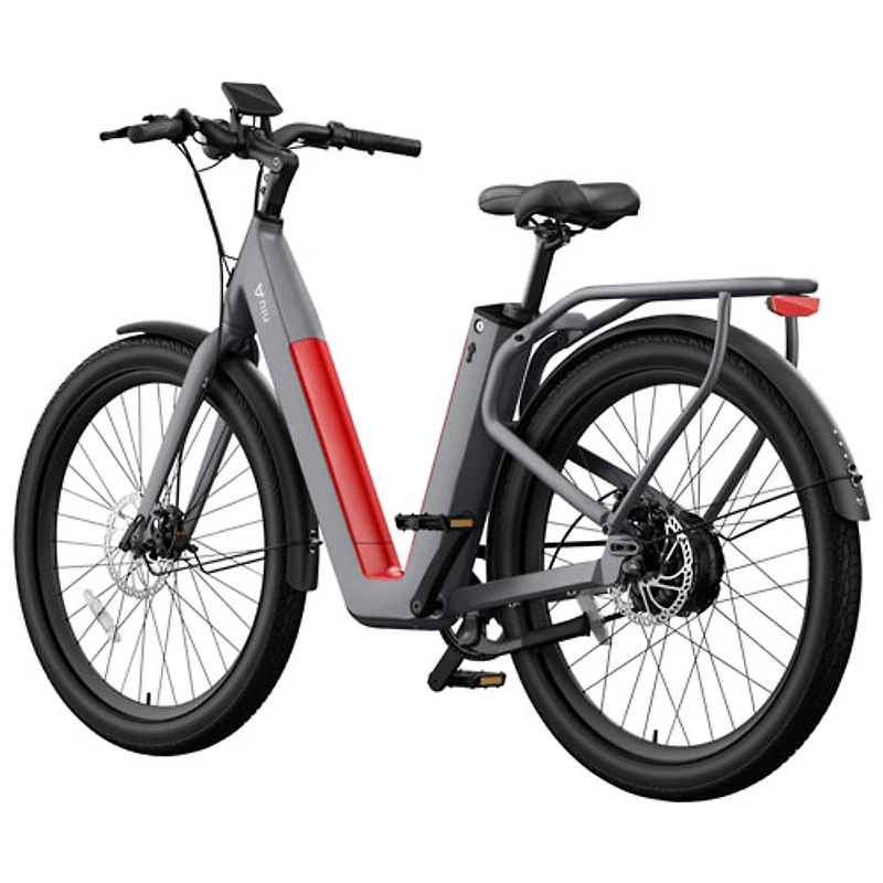 Vélo de ville électrique polyvalent à cadre bas C3 Pro de NIU (moteur 500 W/autonomie 145 km/vitesse maximale 45 km/h) - Gris