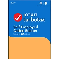 TurboTax Self Employed édition en ligne 2024 (PC/Mac) - 12 déclarations - Téléchargement numérique