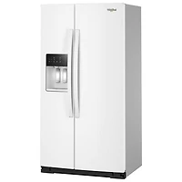 Whirlpool 36" 20.85 Cu. Ft. Counter Depth Side-By-Side Refrigerator w/Water & Ice Dispenser (WRSC5536RW) - White