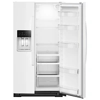Whirlpool 36" 20.85 Cu. Ft. Counter Depth Side-By-Side Refrigerator w/Water & Ice Dispenser (WRSC5536RW) - White