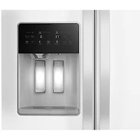 Whirlpool 36" 20.85 Cu. Ft. Counter Depth Side-By-Side Refrigerator w/Water & Ice Dispenser (WRSC5536RW) - White