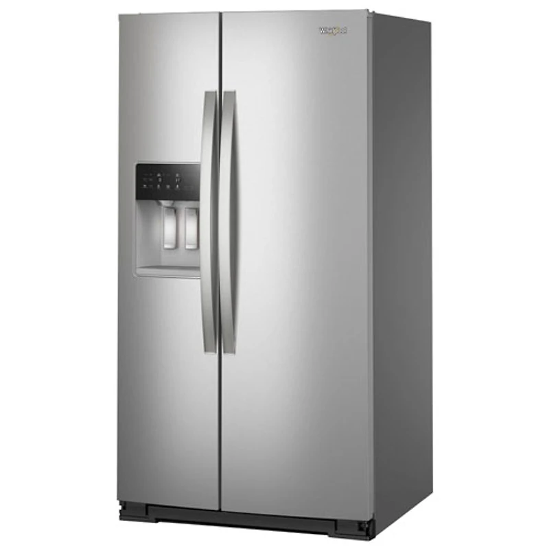 Whirlpool 36" 28.7 Cu. Ft. Side-By-Side Refrigerator with Water & Ice Dispenser (WRSF5536RZ) - Fingerprint Resistant Stainless Steel