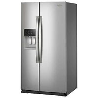 Whirlpool 36" 28.7 Cu. Ft. Side-By-Side Refrigerator with Water & Ice Dispenser (WRSF5536RZ) - Fingerprint Resistant Stainless Steel