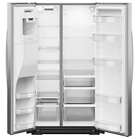 Whirlpool 36" 28.7 Cu. Ft. Side-By-Side Refrigerator with Water & Ice Dispenser (WRSF5536RZ) - Fingerprint Resistant Stainless Steel