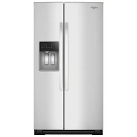 Whirlpool 36" 20.85 Cu Ft Counter Depth Side-By-Side Refrigerator w/Water & Ice Dispenser (WRSC5536RZ)- Fingerprint Resistant SS
