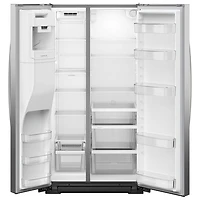 Whirlpool 36" 20.85 Cu Ft Counter Depth Side-By-Side Refrigerator w/Water & Ice Dispenser (WRSC5536RZ)- Fingerprint Resistant SS