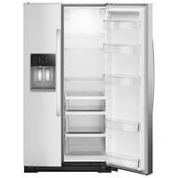 Whirlpool 36" 20.85 Cu Ft Counter Depth Side-By-Side Refrigerator w/Water & Ice Dispenser (WRSC5536RZ)- Fingerprint Resistant SS