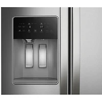 Whirlpool 36" 20.85 Cu Ft Counter Depth Side-By-Side Refrigerator w/Water & Ice Dispenser (WRSC5536RZ)- Fingerprint Resistant SS