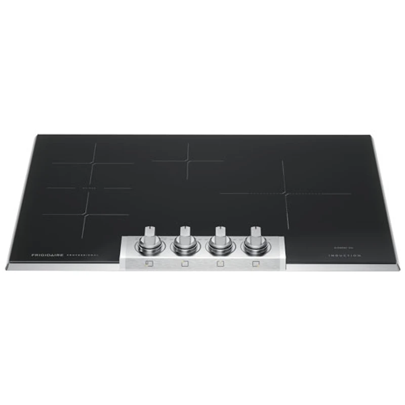 Surface de cuisson à induction de 31 po à 4 éléments Professional de Frigidaire (PCCI3080AF) - Acier inoxydable noir résistant aux taches
