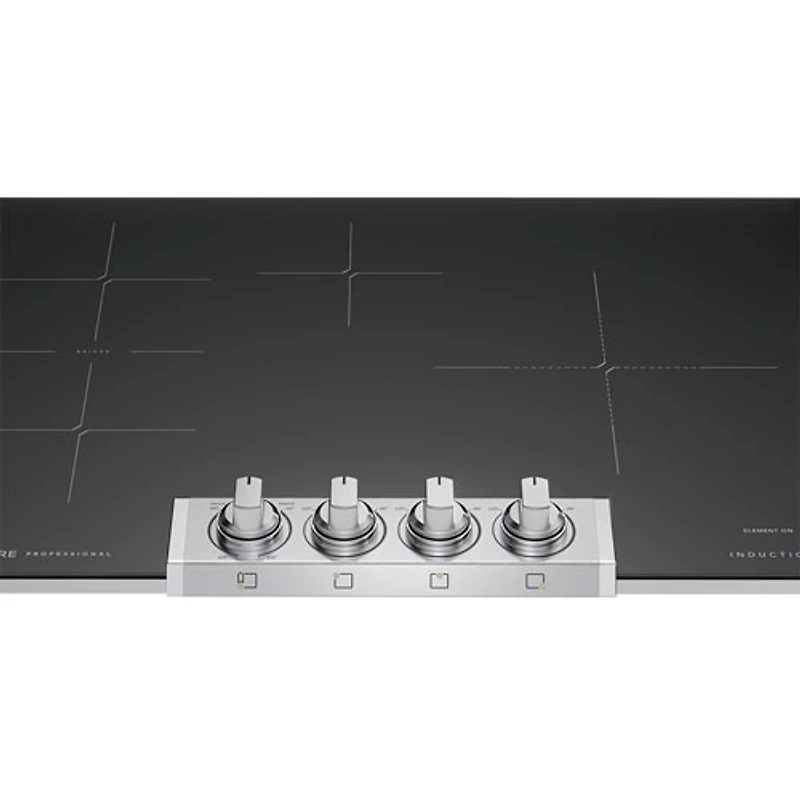 Surface de cuisson à induction de 31 po à 4 éléments Professional de Frigidaire (PCCI3080AF) - Acier inoxydable noir résistant aux taches