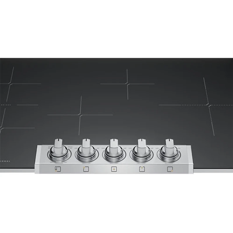 Surface de cuisson à induction de 37 po à 5 éléments Professional de Frigidaire (PCCI3680AF) - Acier inoxydable noir résistant aux taches