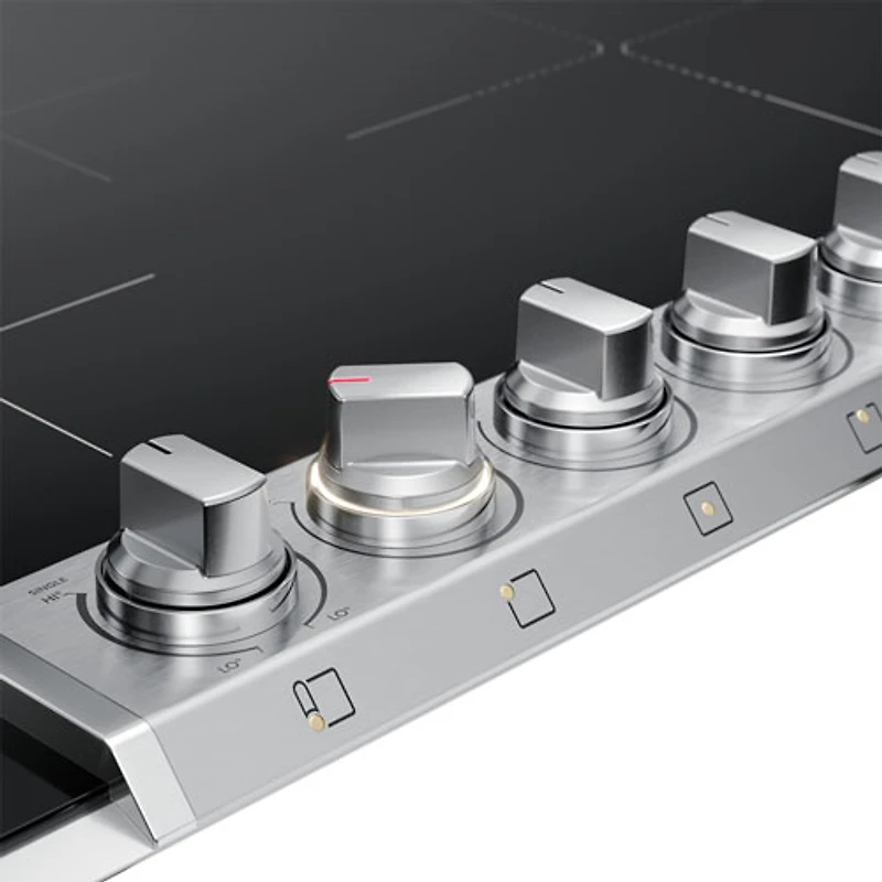 Surface de cuisson à induction de 37 po à 5 éléments Professional de Frigidaire (PCCI3680AF) - Acier inoxydable noir résistant aux taches