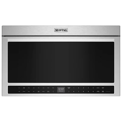 Four à micro-ondes à hotte intégrée de Maytag - 1,1 pi³ - Acier inoxydable résistant aux traces de doigts