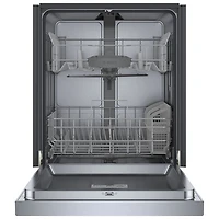 Lave-vaisselle encastrable 24 po 48dB série 300 de Bosch avec cuve en inox (SHE41CM5N) - Inox